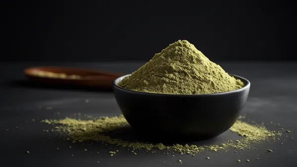 Raiz de maca sobre fundo escuro